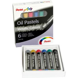 Пастели маслени Pentel Arts Metallic 6цв