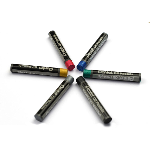 Маслени пастели Pentel Arts Metallic 6цв, 1000000000041329 03 