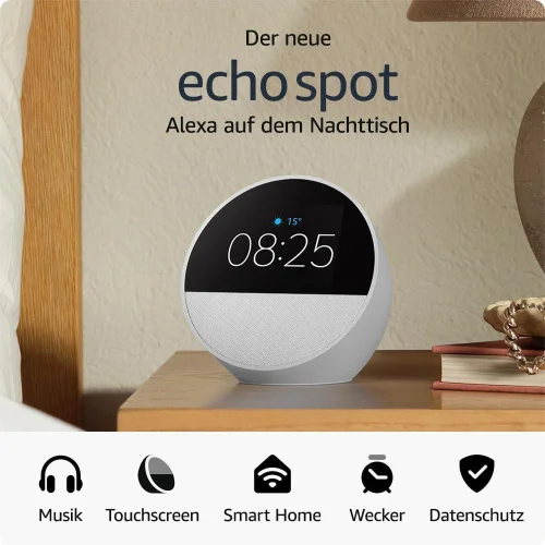 Смарт тонколона Amazon Echo Spot 2024, бял, 2000840268970314 02 