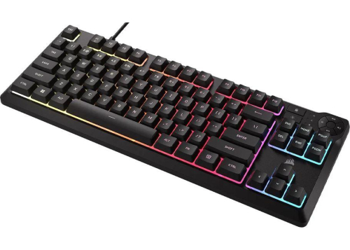 Геймърскa клавиатура Corsair K55 Core RGB - TKL, черен, 2000840440490470 04 
