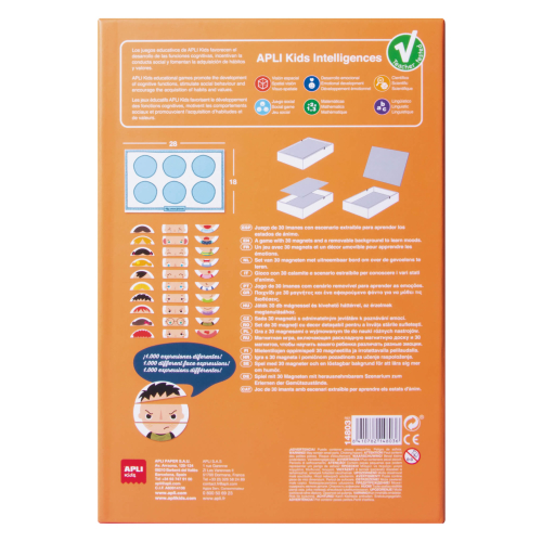 Игра за разпознаване на емоции APLI Kids „Лица“, 3+ години, 2008410782148036 02 