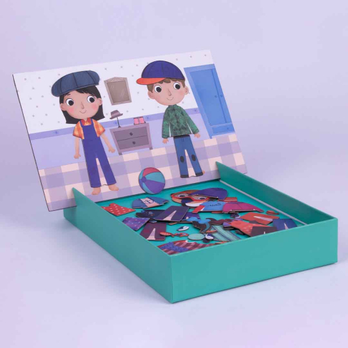 Магнитна дидактична игра Apli kids Облечи ме стилно, 2008410782175575 02 