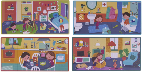 К-т образователни пъзели Apli kids Моя дом 4 пъзела, 3+ години, 2008410782178941 06 