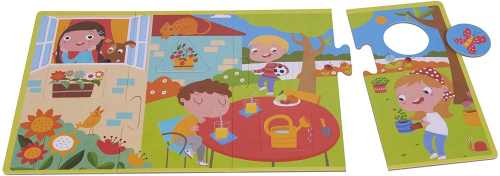Комплект образователни пъзели Apli kids „Сезони“ 3+ години, 2008410782178958 02 