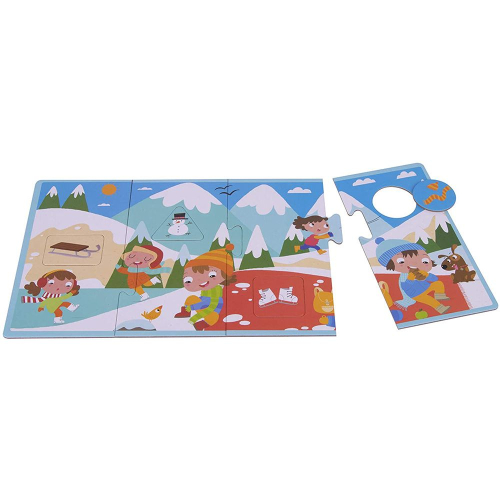 Комплект образователни пъзели Apli kids „Сезони“ 3+ години, 2008410782178958 05 