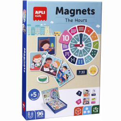 Магнитна дидактична игра Apli kids Научи часовника