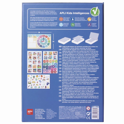 Магнитна дидактична игра Apli kids Научи часовника, 2008410782185734 02 