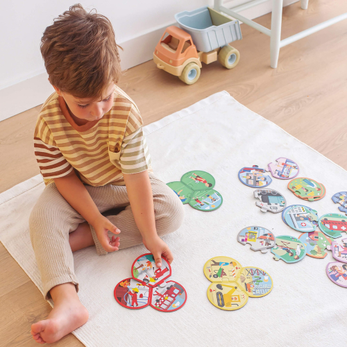 Комплект трио пъзели за асоциации Apli kids Професии, 3+ години, 2008410782188223 02 