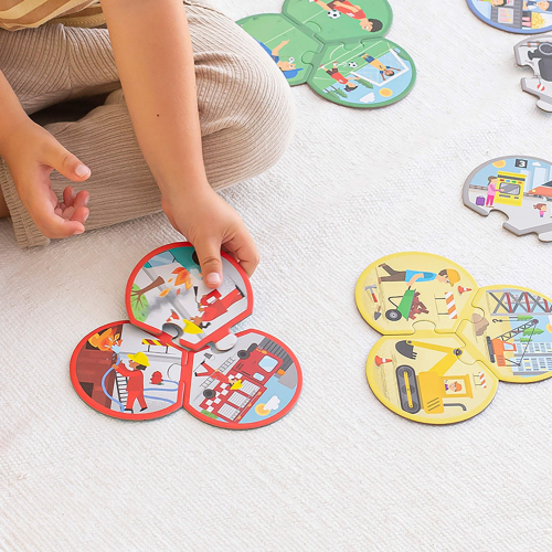 Комплект трио пъзели за асоциации Apli kids Професии, 3+ години, 2008410782188223 03 