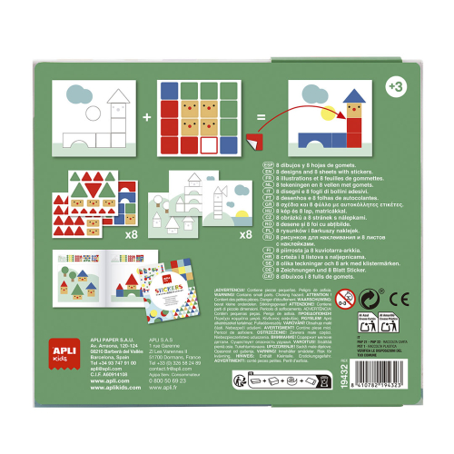 Творчески дидактичен комплект Apli kids Къщи, 3+ години, 2008410782194323 02 
