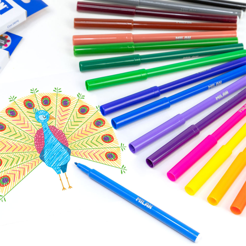 Флумастери Milan Fine 06F12 12 цвята, 1000000000052503 04 