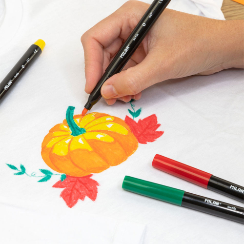 Флумастери Milan текстил 6 цвята, 1000000000052501 03 