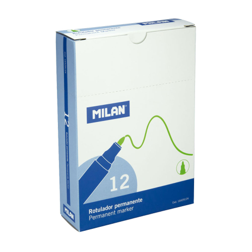 Permanent Marker Milan round green, 1000000010001405 02 