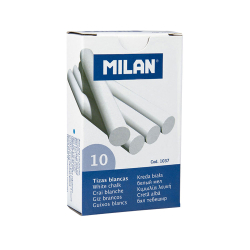 Бял тебешир Milan кръгъл 10 броя