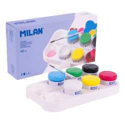 Темперни бои MILAN 6 цв в бурканче 40мл