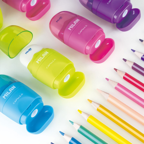 Острилка Milan Capsule Neon с гума, 1000000000052454 03 