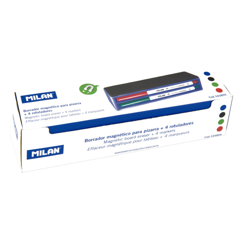 Комплект Milan гъба+ 4маркера бяла дъска, 1000000000024005 03 