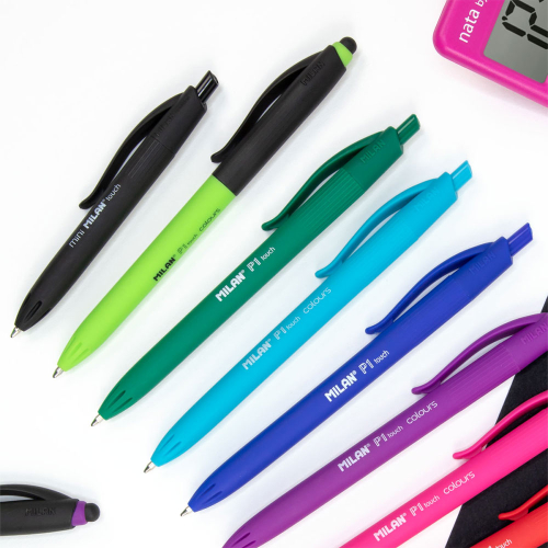 Химикалка Milan P1 Touch 1мм зелен, 1000000000052468 02 