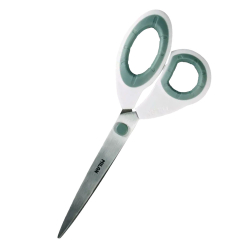 Ножица Milan 22 см бяла гумени дръжки