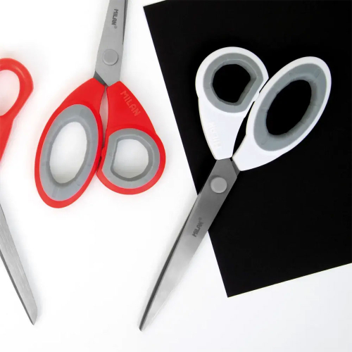 Ножица Milan 22 см бяла гумени дръжки, 1000000000052542 03 