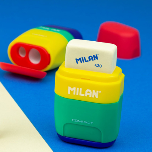 Milan Compact Mix sharpener eraser, 1000000000052457 02 
