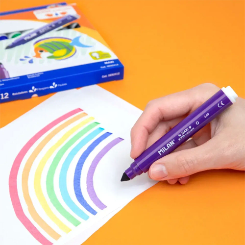 Флумастери Milan Maxi 12 цвята, 1000000000052500 04 