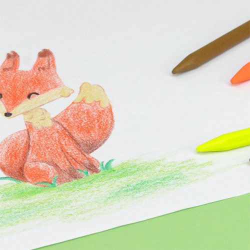 Триъгълни восъчни пастели Milan 12 цв., 1000000000052499 05 