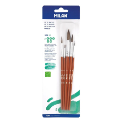 MILAN Paint brushes 101 round 5 pcs.