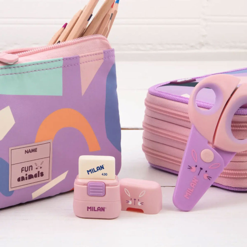 Milan Compact The Fun eraser with brush, 1000000000052422 06 