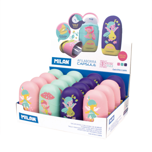 Milan Capsule Fairy Tale sharpener erase, 1000000000052452 05 