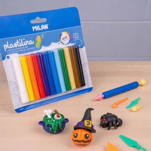 Пластилин Milan 140гр 12 цвята, 1000000000052534 02 