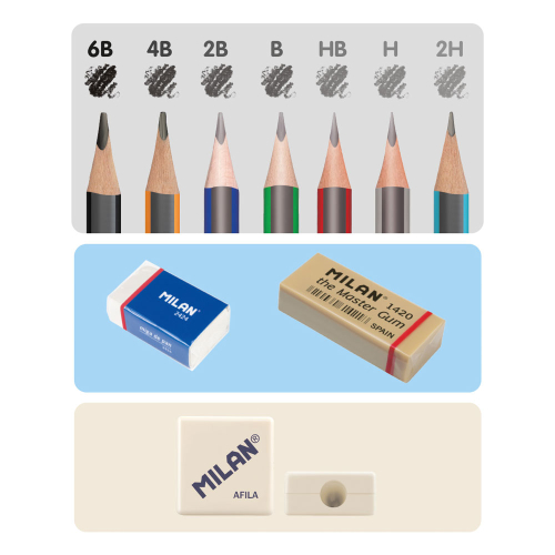Комплект моливи Milan 7 бр метална кутия, 1000000000052485 03 
