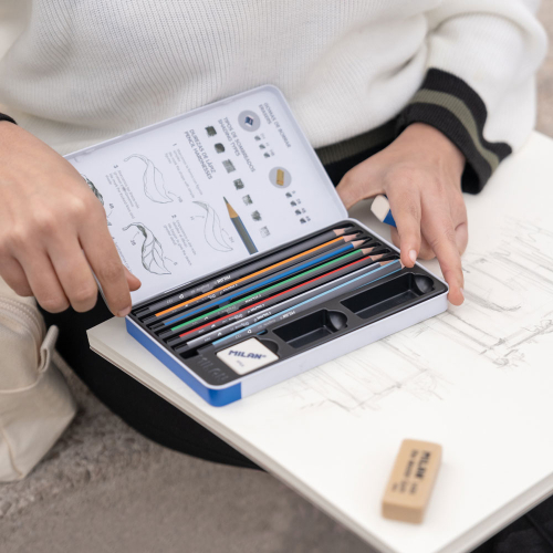 Комплект моливи Milan 7 бр метална кутия, 1000000000052485 08 