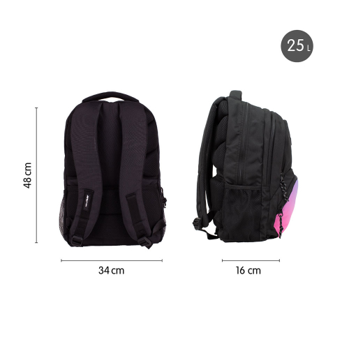 Раница Milan Sunset черна 4 отделения, 1000000000052606 06 