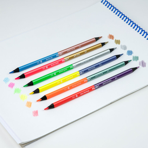 Цветни моливи Milan 1131 2 върха 12 цв., 1000000000052490 03 