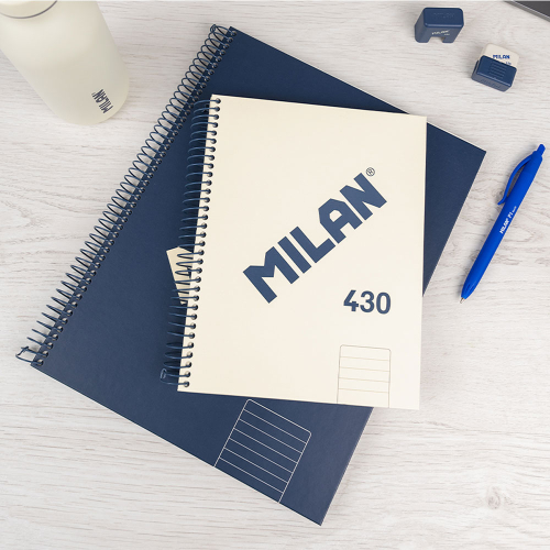 Тетрадка А5 MILAN синя кв.5/5 ТК СП.80л, 1000000000053532 05 