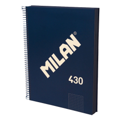 Тетрадка А4 MILAN синя кв.5/5 ТК СП.120л
