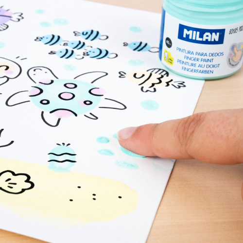 Бои рисувай с пръсти Milan пастел 6 цв, 1000000000052514 03 