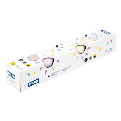 Бои рисувай с пръсти Milan пастел 6 цв, 1000000000052514 05 