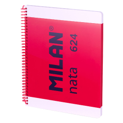 Тетрадка А4 Milan Nata черв. ТК СП. 80л