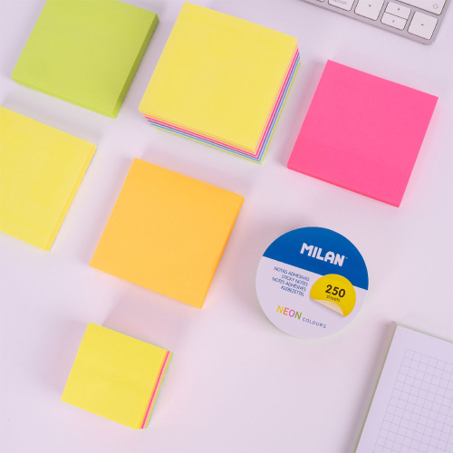 Самозалепващо кубче Milan ф67 неон 250л, 1000000000052552 04 
