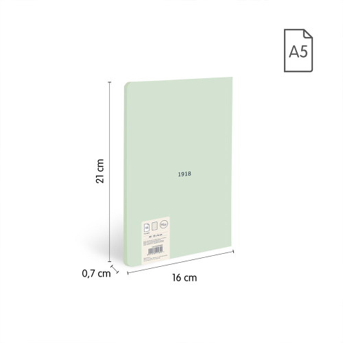 Тетрадка А5 Milan 1918 зелена МК 48л, 1000000000052572 08 