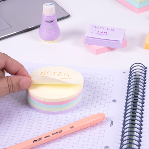 Самозалепващо кубче Milan ф67 пастел 250, 1000000000052553 02 