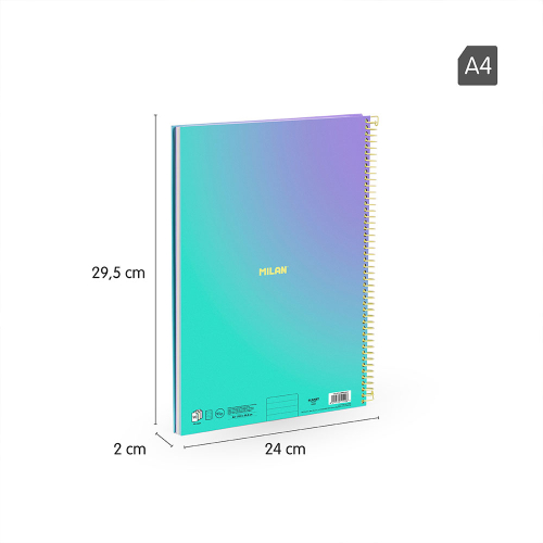 Тетрадка А4 Milan Sunset тркз ТК СП. 90л, 1000000000052562 09 