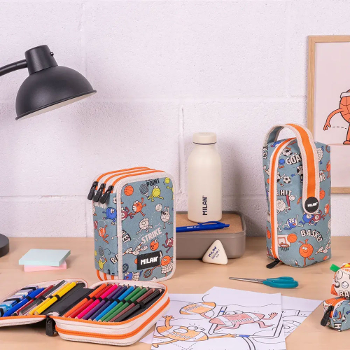 Несесер Milan Sport 2 ципа 36 части син, 1000000000052610 05 