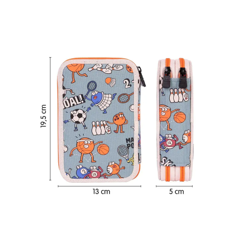 Несесер Milan Sport 2 ципа 36 части син, 1000000000052610 08 