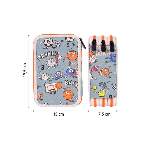 Несесер MilanSport 3 ципа 49 части син, 1000000000052611 08 