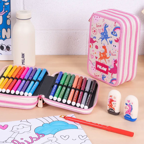 Несесер Milan Flowicorn 2 ципа 36 части, 1000000000052617 06 