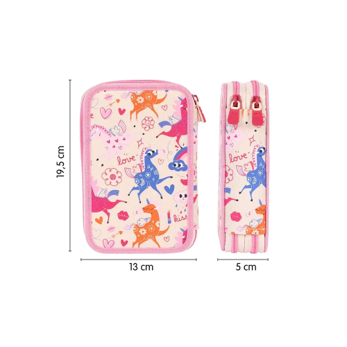 Несесер Milan Flowicorn 2 ципа 36 части, 1000000000052617 08 