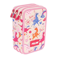 Несесер Milan Flowicorn 3 ципа 49 части